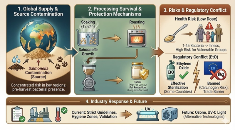 芝麻醬的食安雙重挑戰—沙門氏菌與環氧乙烷